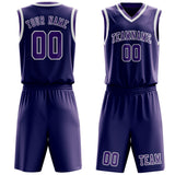 Custom Purple Light Purple Basketball Set
