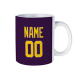 Custom Purple Gold Mug
