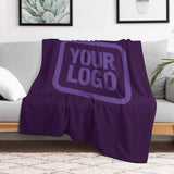 Custom Purple Light Purple Blanket