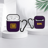 Custom Purple Gold AirPods Case