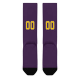 Custom Purple Gold Knee-High Sock