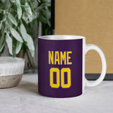 Custom Purple Gold Mug