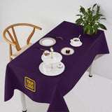 Custom Purple Light Purple Square Table Cloth