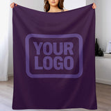 Custom Purple Light Purple Blanket