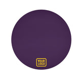 Custom Purple Gold Round Table Cloth