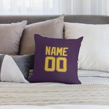 Custom Purple Gold Pillowcase