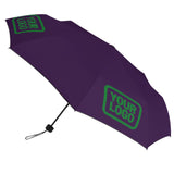 Custom Purple Emerald Green Automatic Umbrella