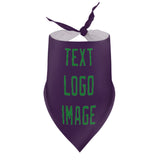 Custom Purple Emerald Green Pet Scarf