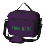 Custom Purple Emerald Green Lunch Bag