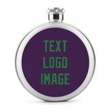 Custom Purple Emerald Green Hip Flask