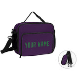 Custom Purple Emerald Green Lunch Bag