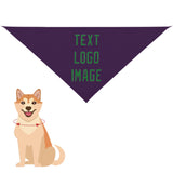 Custom Purple Emerald Green Pet Scarf