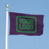 Custom Purple Emerald Green Flag