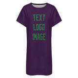 Custom Purple Emerald Green Nachthemd
