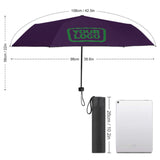 Custom Purple Emerald Green Automatic Umbrella
