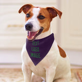Custom Purple Emerald Green Pet Scarf