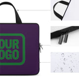 Custom Purple Emerald Green Laptop Bag