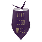 Custom Purple Light Khaki Pet Scarf