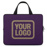 Custom Purple Light Khaki Laptop Bag