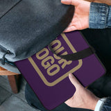 Custom Purple Light Khaki Laptop Bag