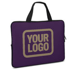 Custom Purple Light Khaki Laptop Bag
