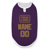 Custom Purple Khaki Pet Vest
