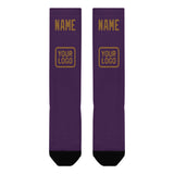 Custom Purple Khaki Knee-High Sock