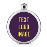 Custom Purple Light Yellow Hip Flask