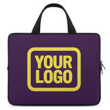 Custom Purple Light Yellow Laptop Bag