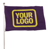 Custom Purple Light Yellow Flag