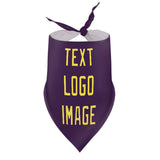 Custom Purple Light Yellow Pet Scarf