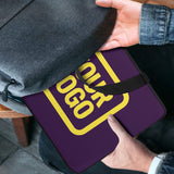Custom Purple Light Yellow Laptop Bag