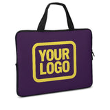 Custom Purple Light Yellow Laptop Bag