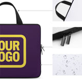 Custom Purple Light Yellow Laptop Bag