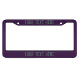 Custom Purple Blue Green License Plate Frame