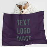 Custom Purple Blue Green Pet Blanket