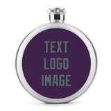 Custom Purple Blue Green Hip Flask