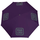 Custom Purple Blue Green Automatic Umbrella