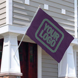 Custom Purple Blue Green Flag