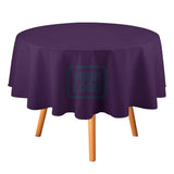 Custom Purple Blue Round Table Cloth