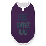 Custom Purple Blue Pet Vest