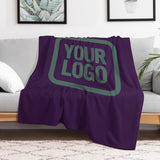 Custom Purple Blue Green Blanket
