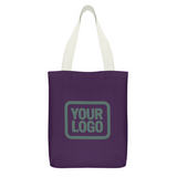 Custom Purple Blue Canvas Tote Bag