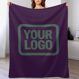 Custom Purple Blue Green Blanket