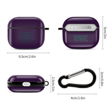 Custom Purple Blue AirPods Case (3rd Generation)