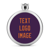 Custom Purple Orange Hip Flask