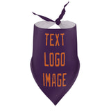 Custom Purple Orange Pet Scarf