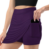 Custom Purple Orange A-Line Skort