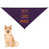 Custom Purple Orange Pet Scarf