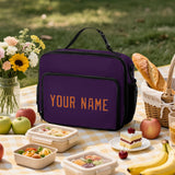 Custom Purple Orange Lunch Bag